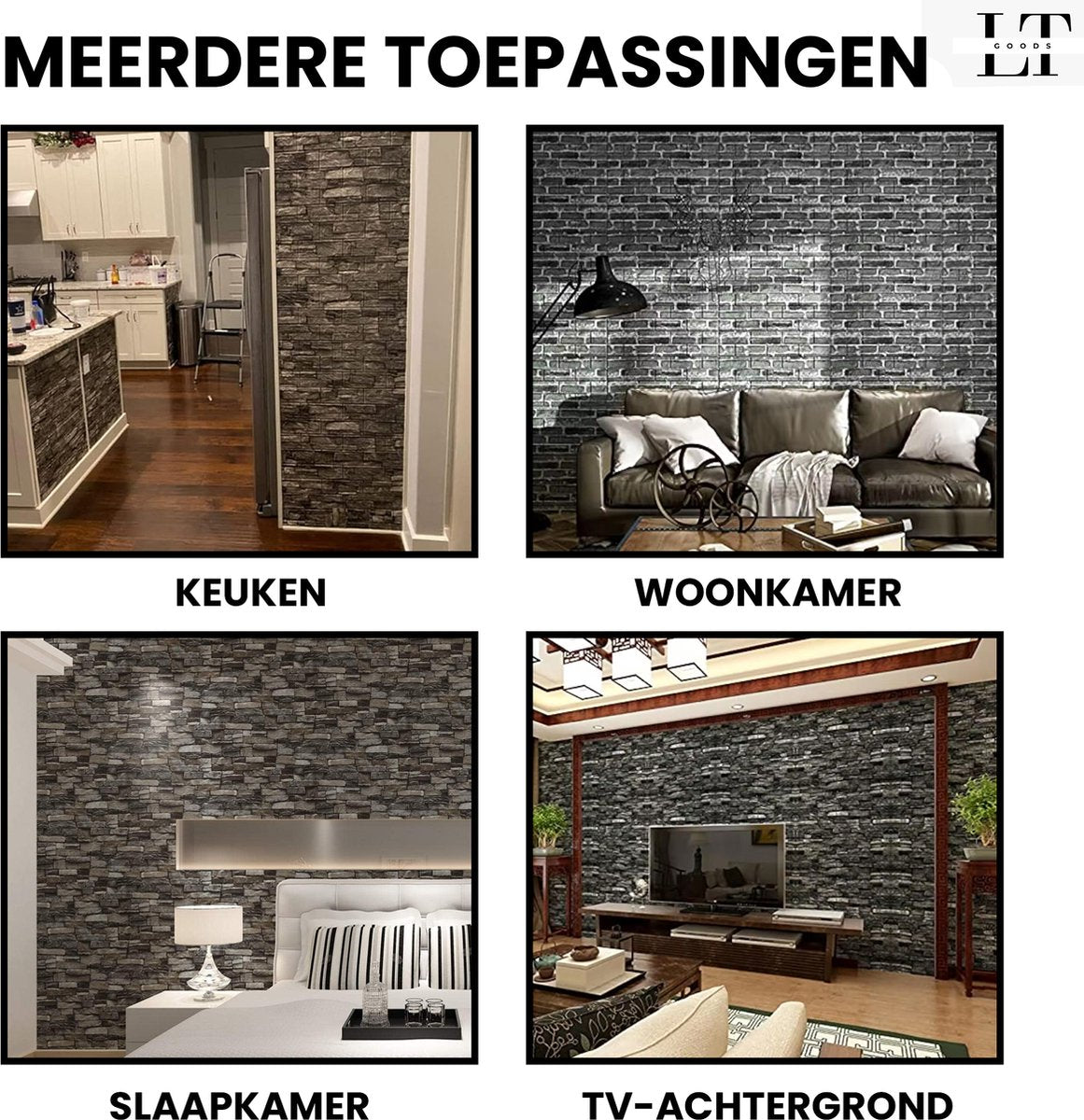 Zelfklevende 3D Muurstickers | Waterbestendig, Geluiddicht & Makkelijk Schoon te Makkelijk