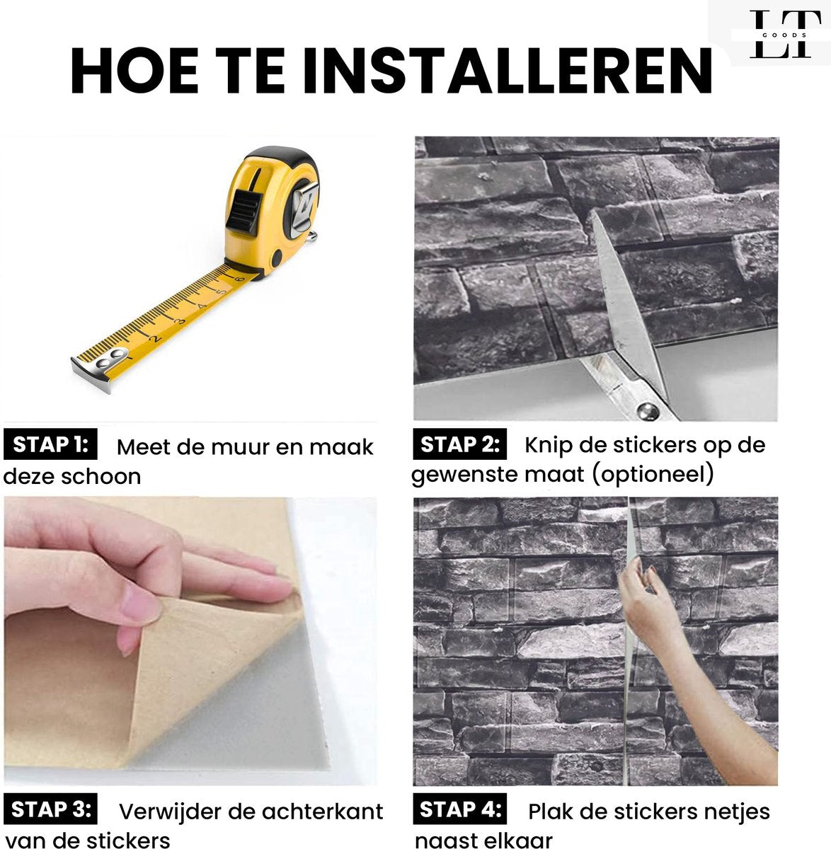 Zelfklevende 3D Muurstickers | Waterbestendig, Geluiddicht & Makkelijk Schoon te Makkelijk