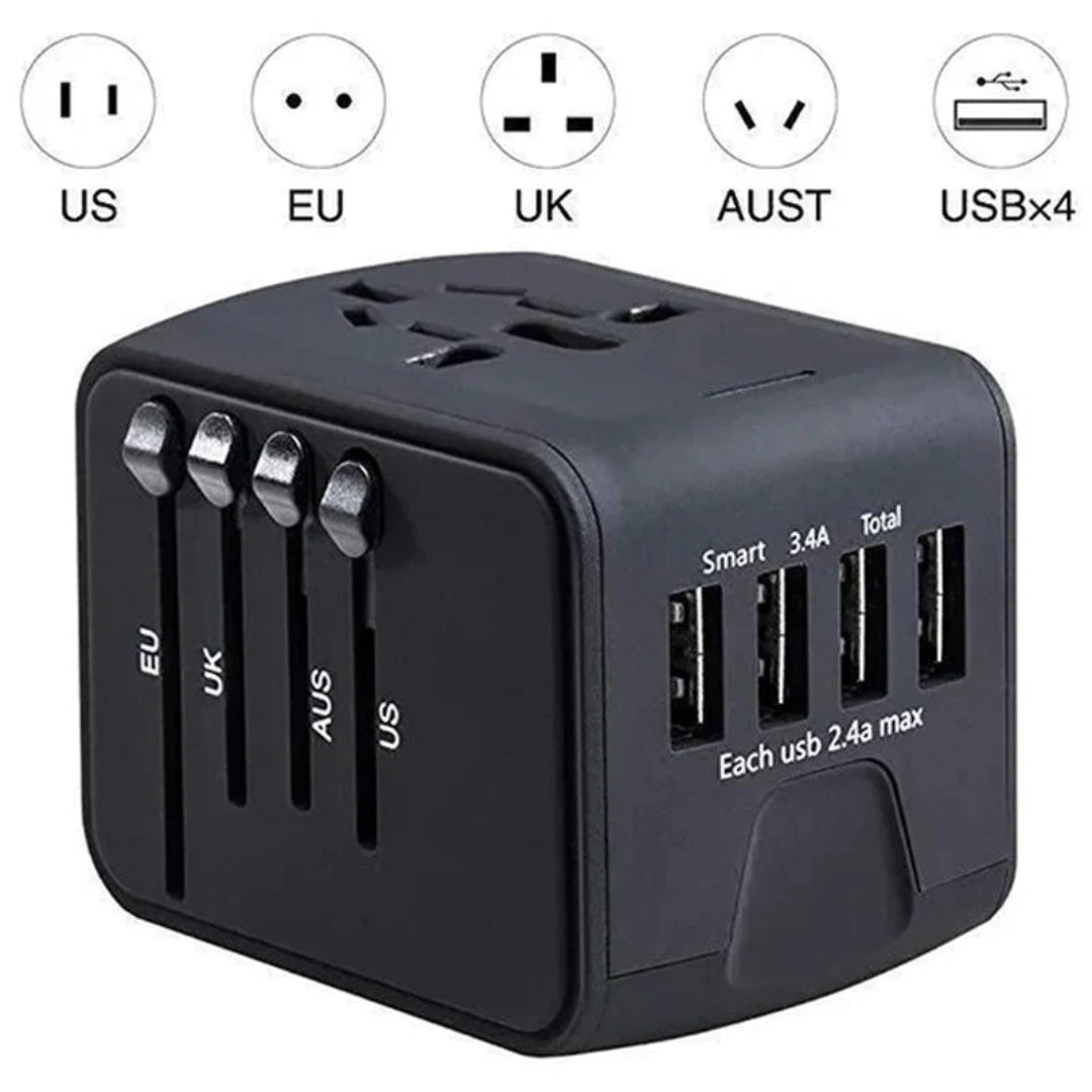 Reisstekker - Universele Reisadapter met USB-C