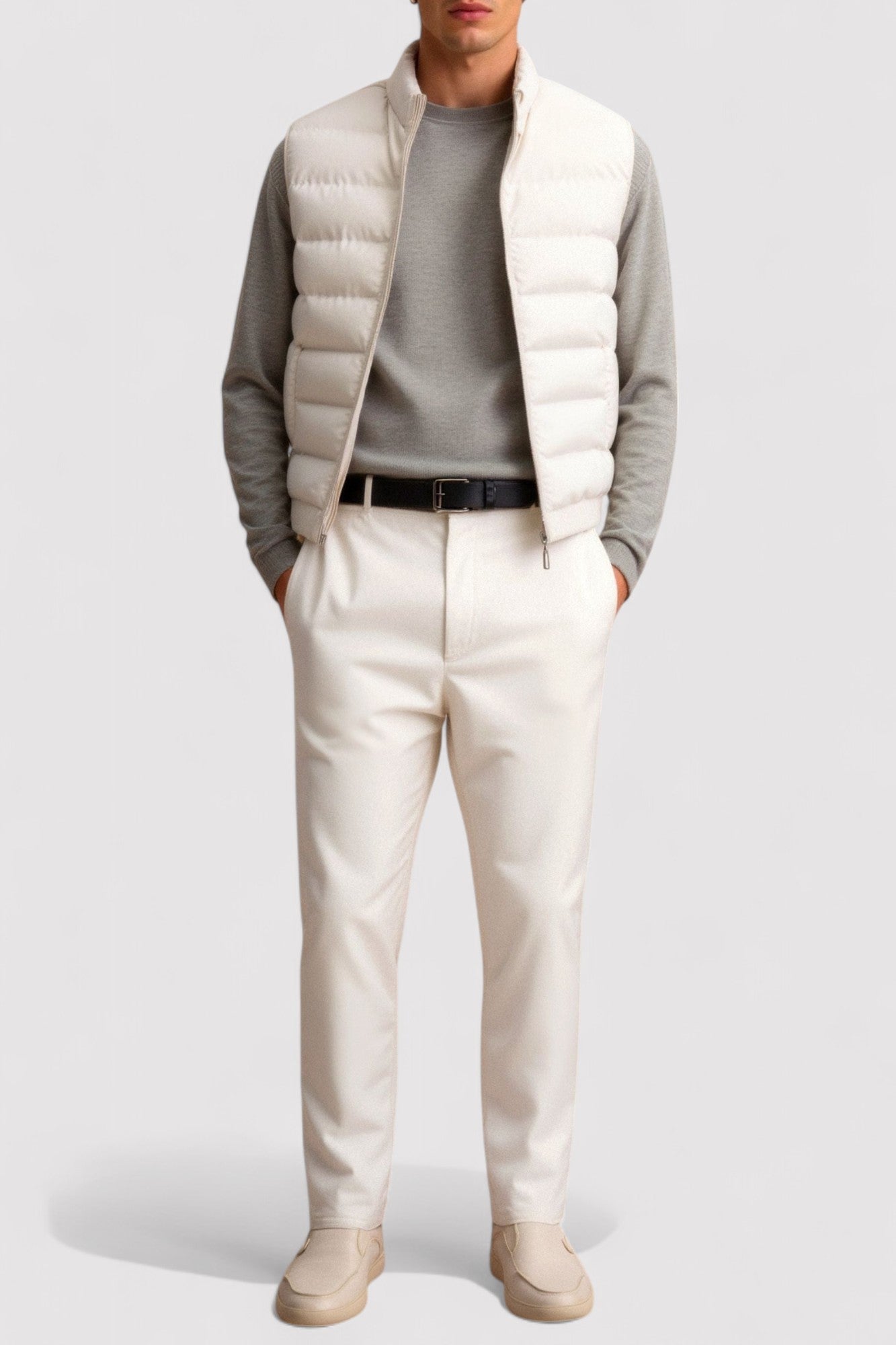 Hugo | Heren high business bodywarmer met opstaande kraag