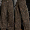 Vintage High-Waist Jeans met Luipaardprint Dames | Slim fit | Katoenmateriaal - Wasbaar in de machine - Trendy en comfortabel
