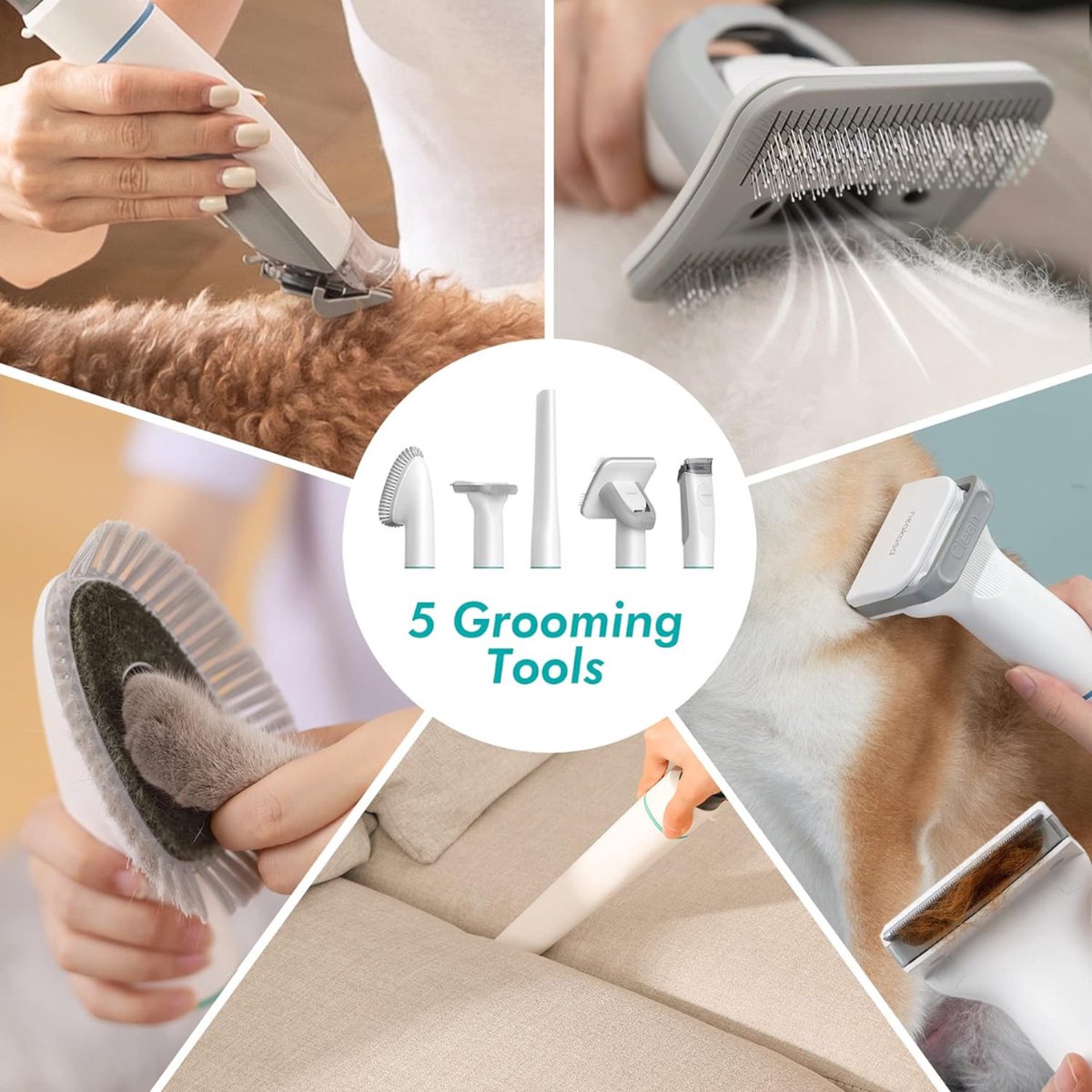 ShedVac Pro - Dierenverzorgingskit met Zuigfunctie en Trimmer