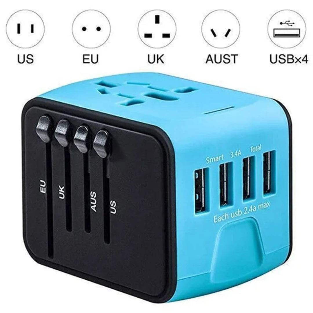 Reisstekker - Universele Reisadapter met USB-C