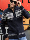 Casual Knit Cardigan Geometrisch Patroon - Regular Fit - Vintagio - VG 63 - Essential in Meerdere Kleuren