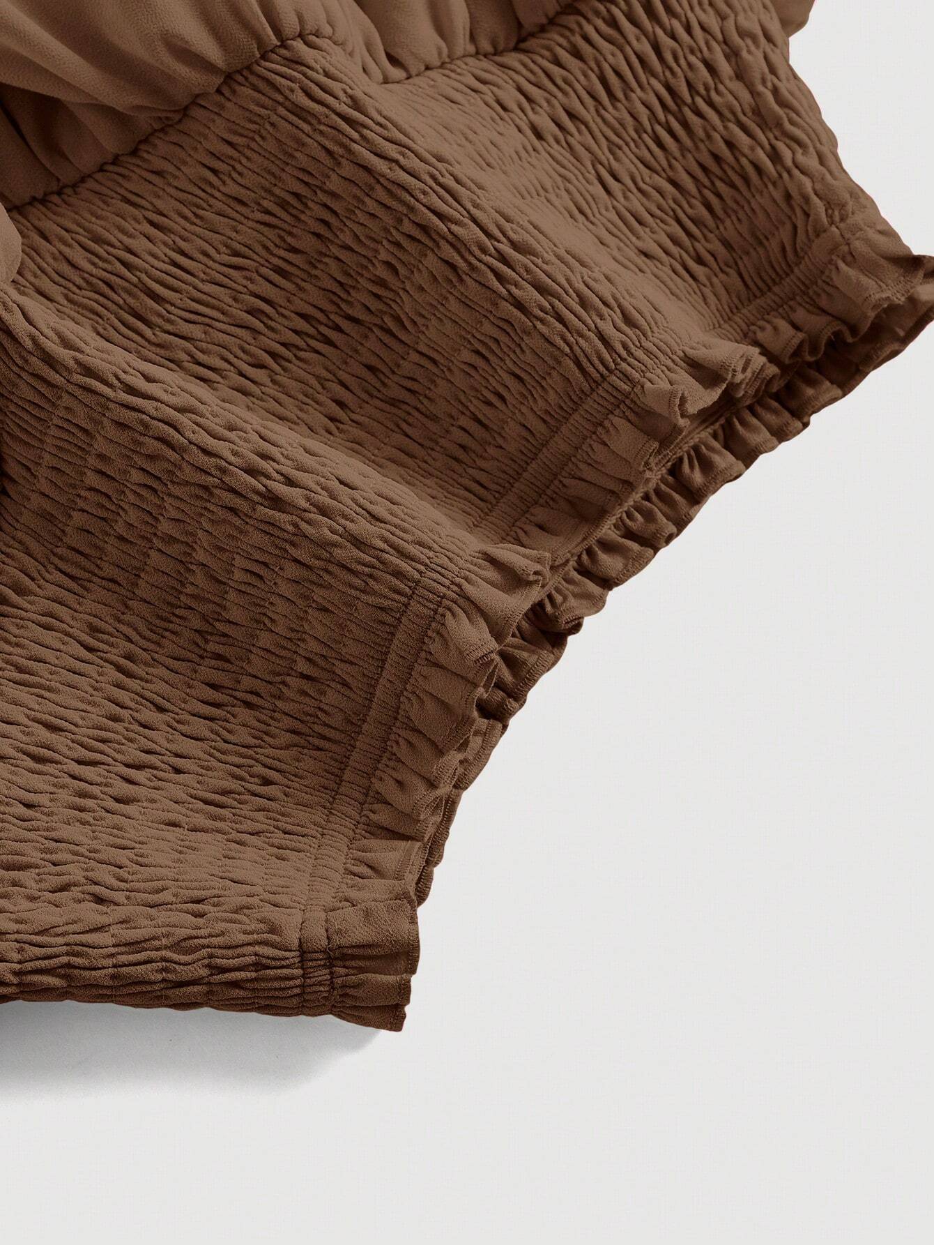 MOD Dubbele Ruche Rok met Kreukzoom | Minirrok Dames | A-symmetrische rok met gekreukte tailleband