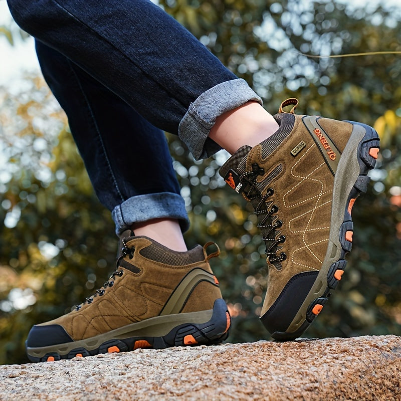 Hoge Wandelschoenen - Comfortabele Vetersluiting, Robuust en Ideaal voor Outdoor Sporten