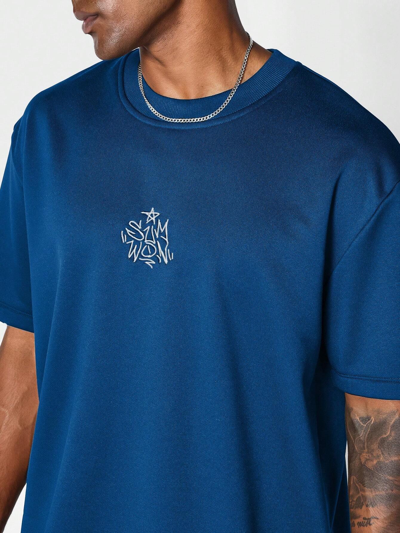 SUMWON Shirt Met Borduurwerk | T-shirt | Grafische voorkant met stijlvolle afwerking