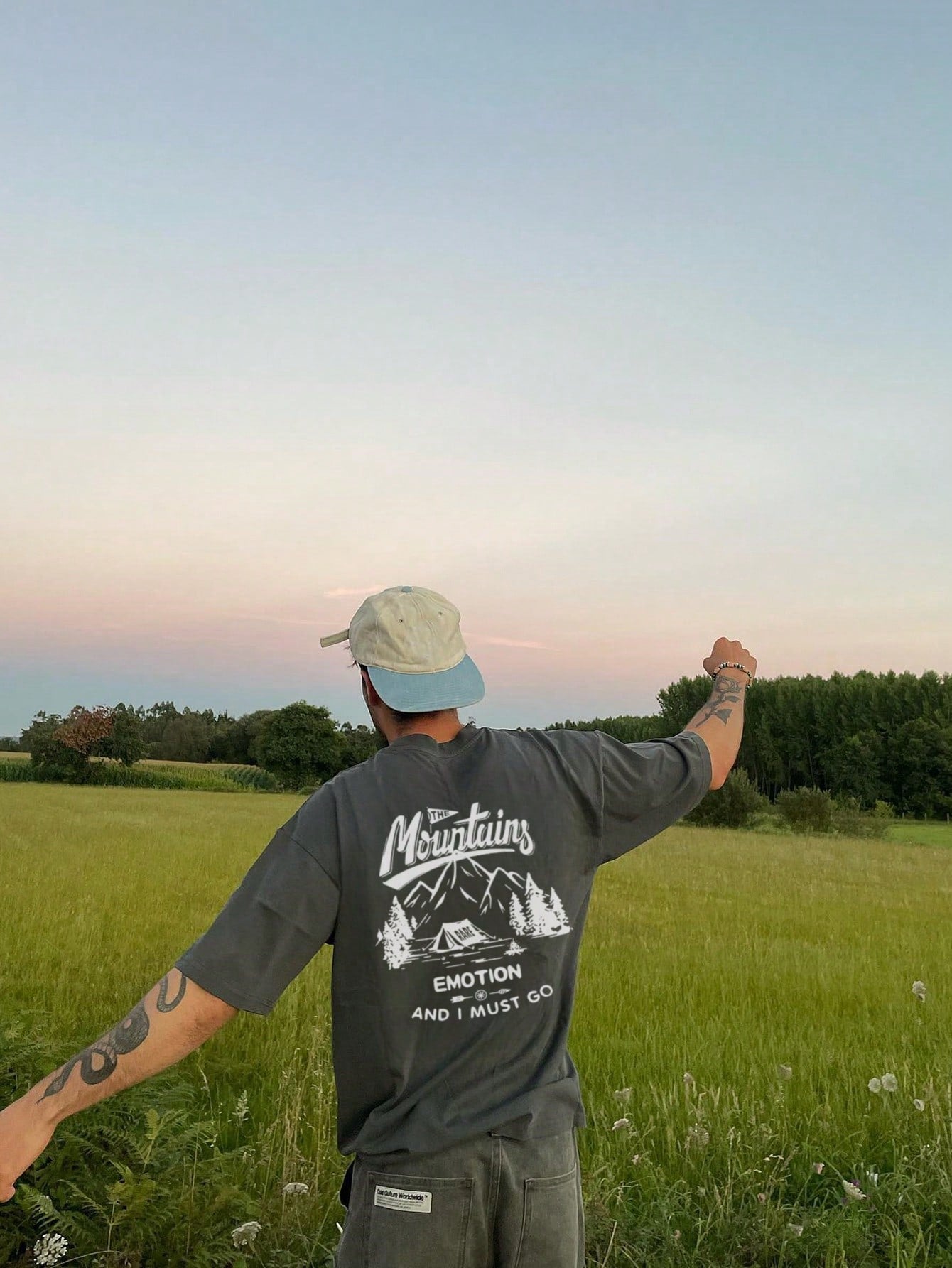 Grafisch T-shirt & Tanktop Heren | T-shirt | Casual zomerset voor dagelijks gebruik