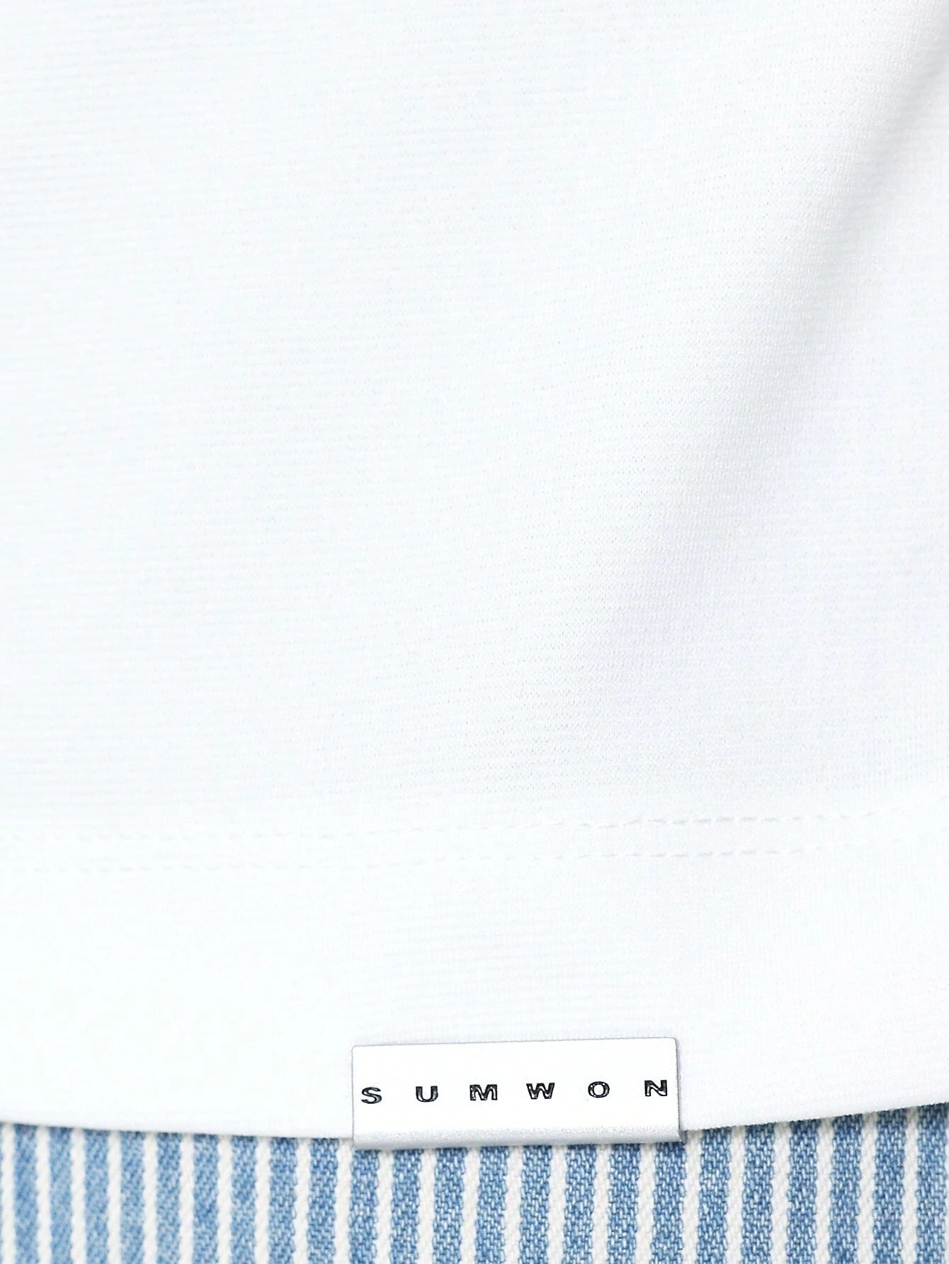 SUMWON Regular Fit T-shirt Voor/Achter Print | T-shirt | Korte mouwen met dubbele grafische opdruk