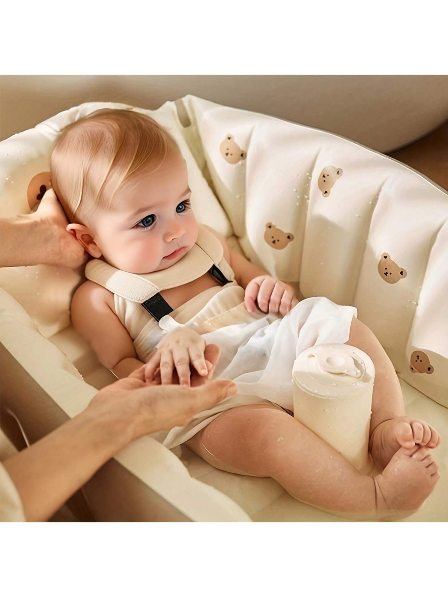 Opblaasbaar Babybad voor Kinderen | Khaki Badkuip van PVC