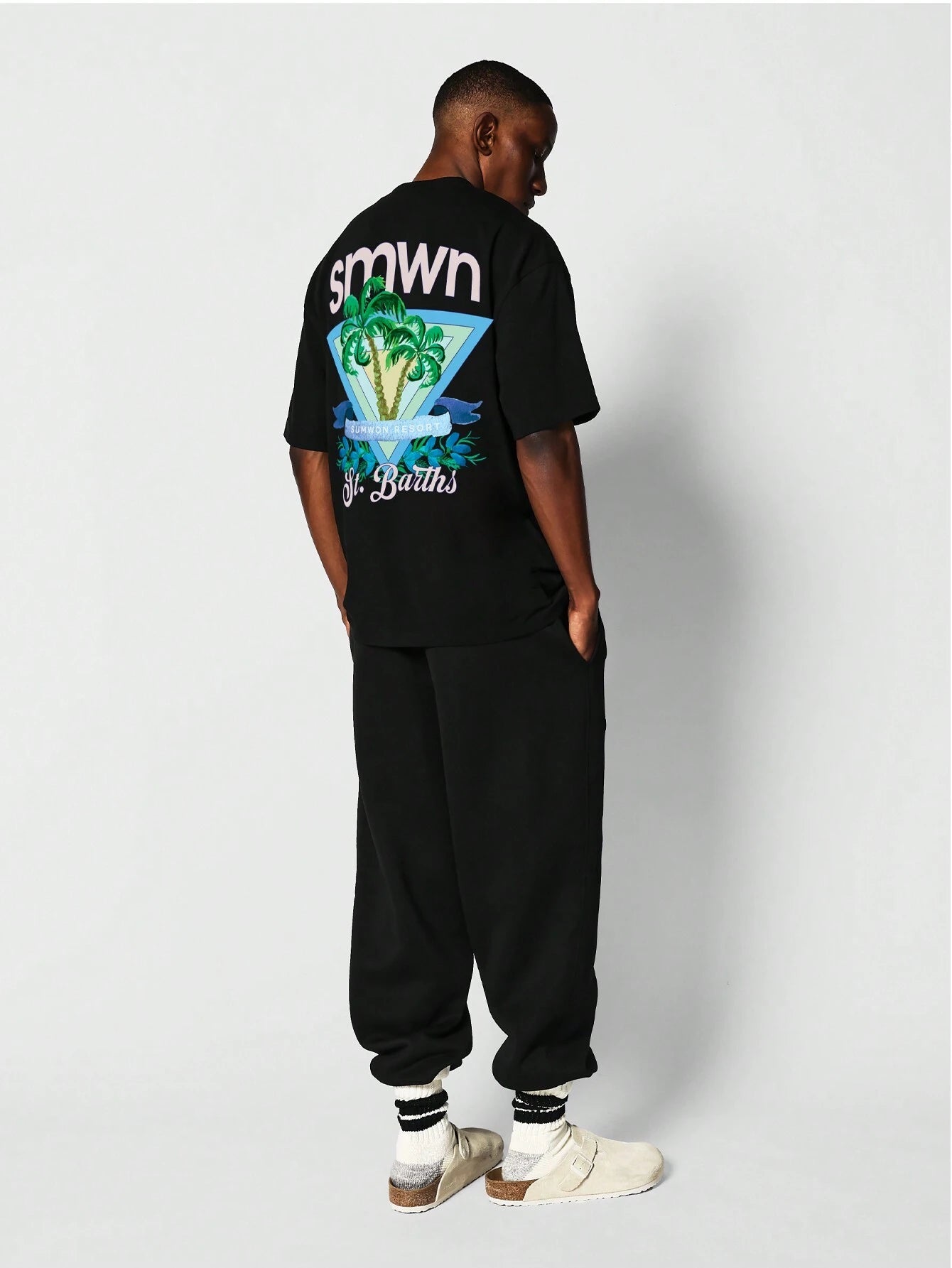 SUMWON Resortprint T-shirt | T-shirt | Grafisch shirt voor strand en vakantie