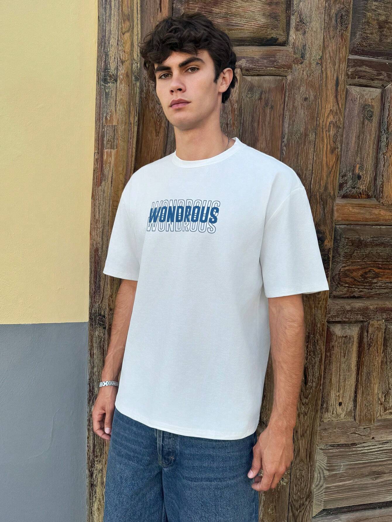 RebelGame Letterprint Shirt Heren | T-shirt | Casual zomershirt met grafische print
