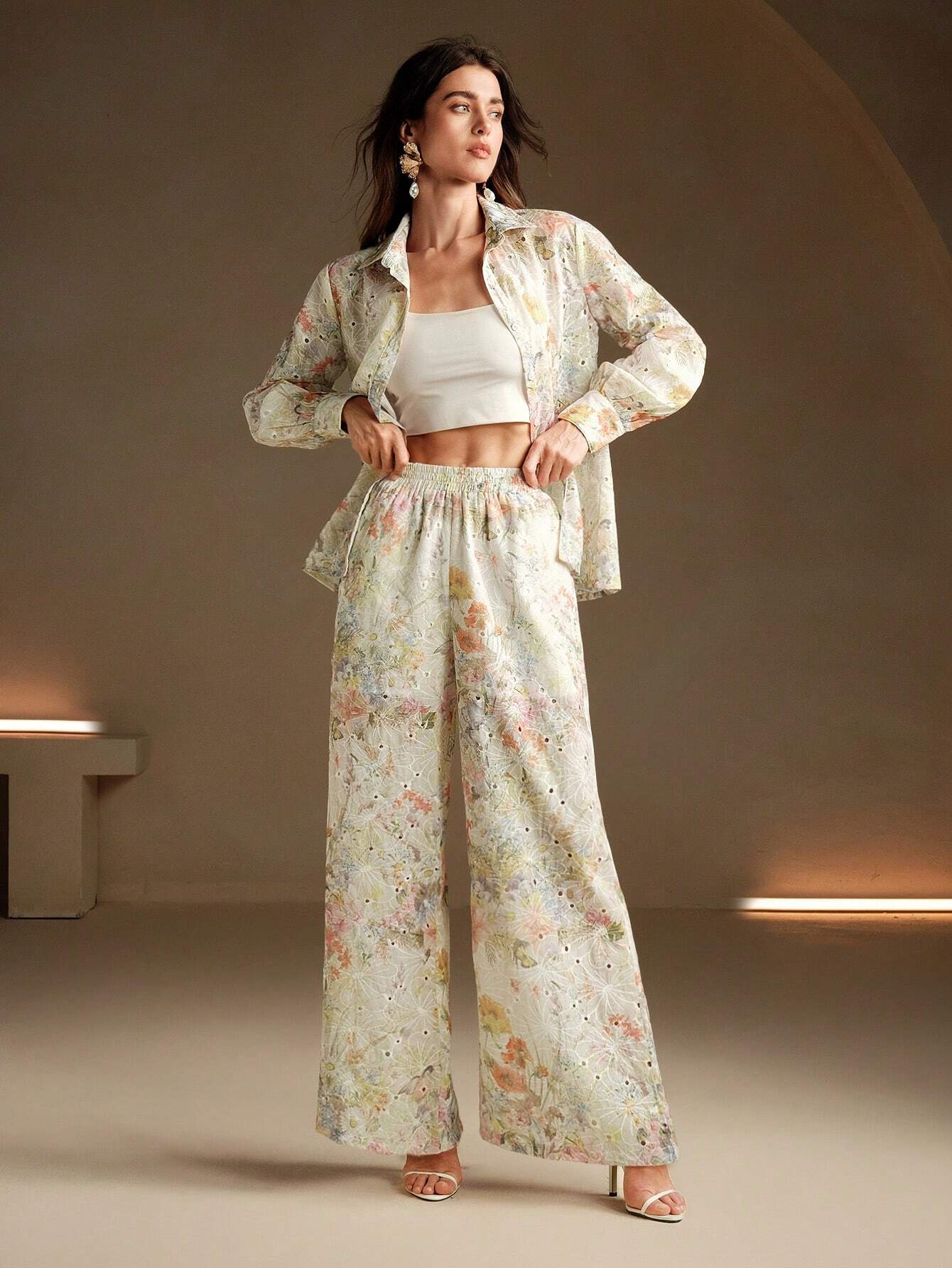 Bloemenpatroon dames Outfit | DamesOutfit | Stijlvolle Bovenkleding voor Speciale Gelegenheden