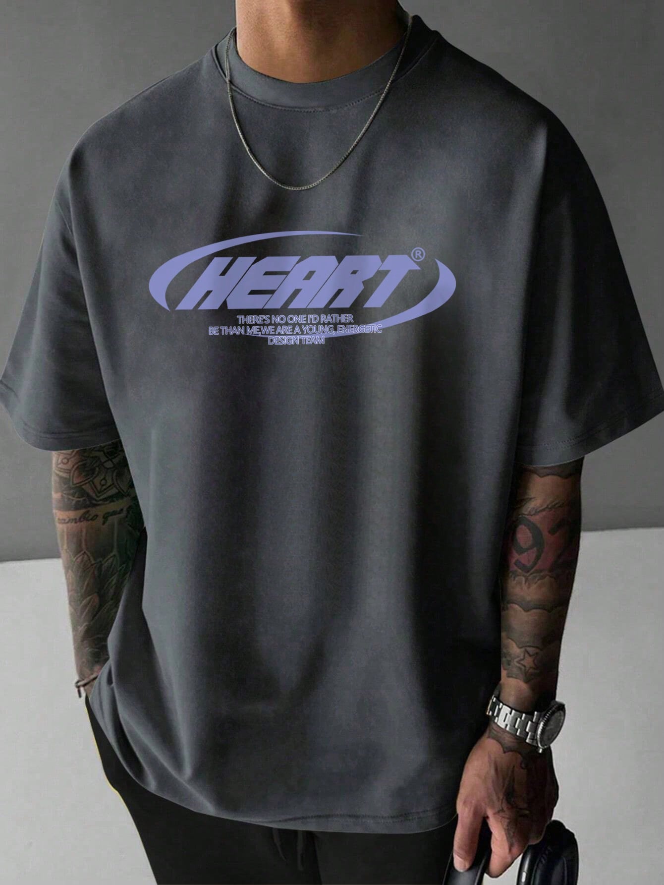 Oversized Sloganprint T-shirt Heren | T-shirt | Streetwear stijl met opvallende tekst