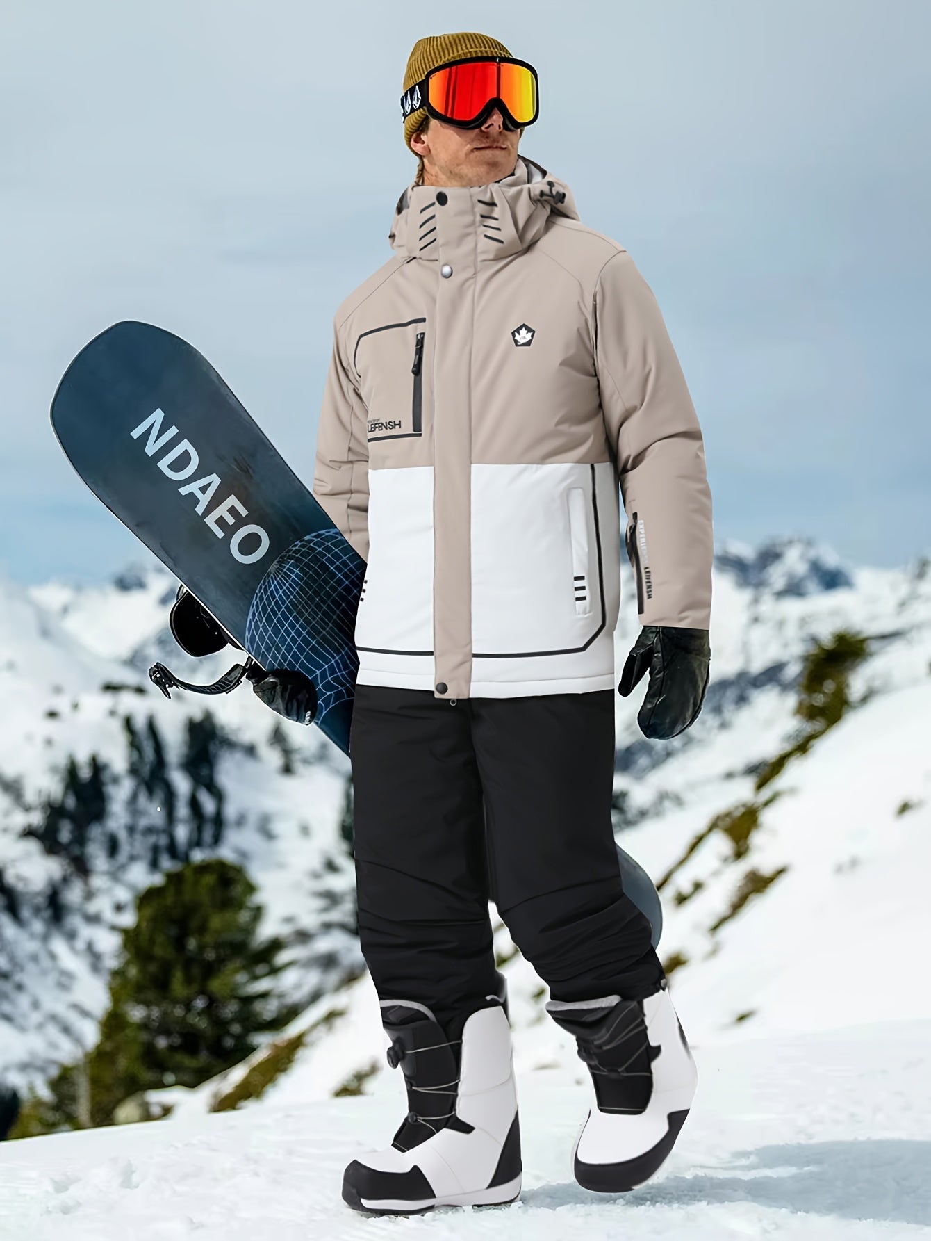 Leifensh Ski & Snowboard Pak 25’ - Geïsoleerde Bib Pants met Verstelbare Bandjes - AlpineGlide - TP - Essential