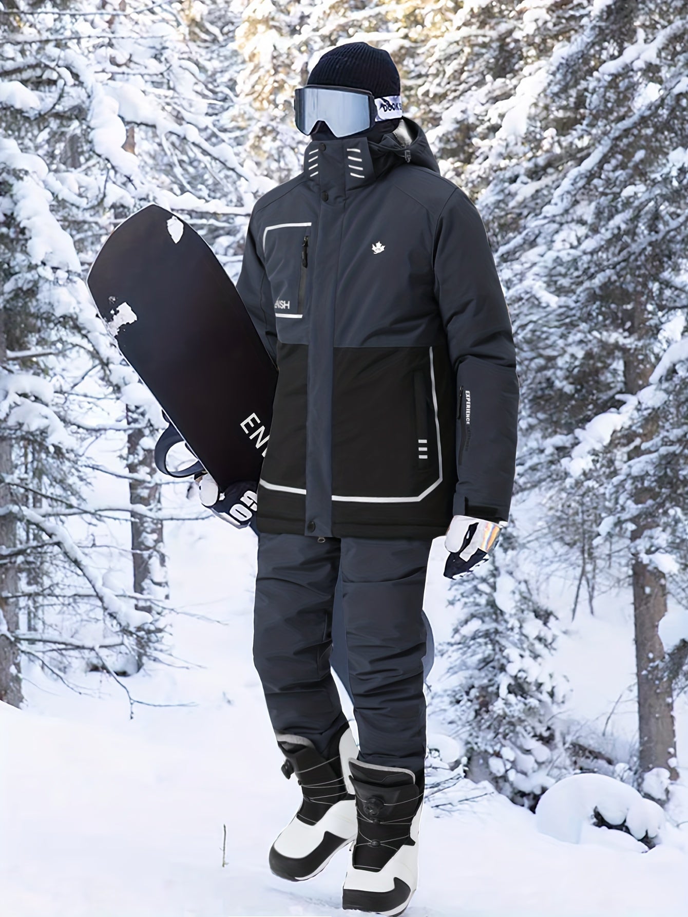 Leifensh Ski & Snowboard Pak 25’ - Geïsoleerde Bib Pants met Verstelbare Bandjes - AlpineGlide - TP - Essential