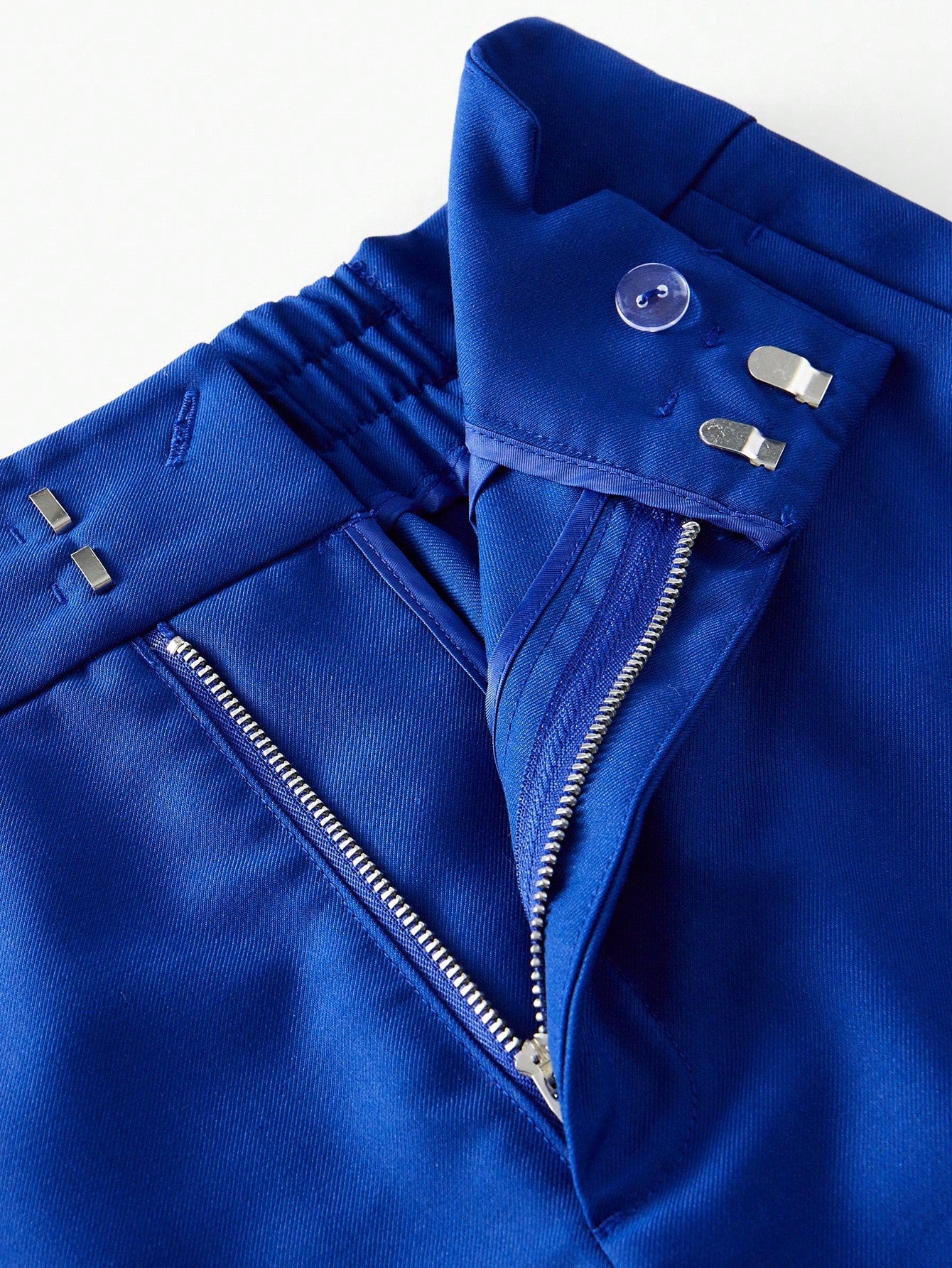 Koninklijk Blauwe Tweedelige Set | Damespakken | Opvallende en Elegante Kantooroutfit