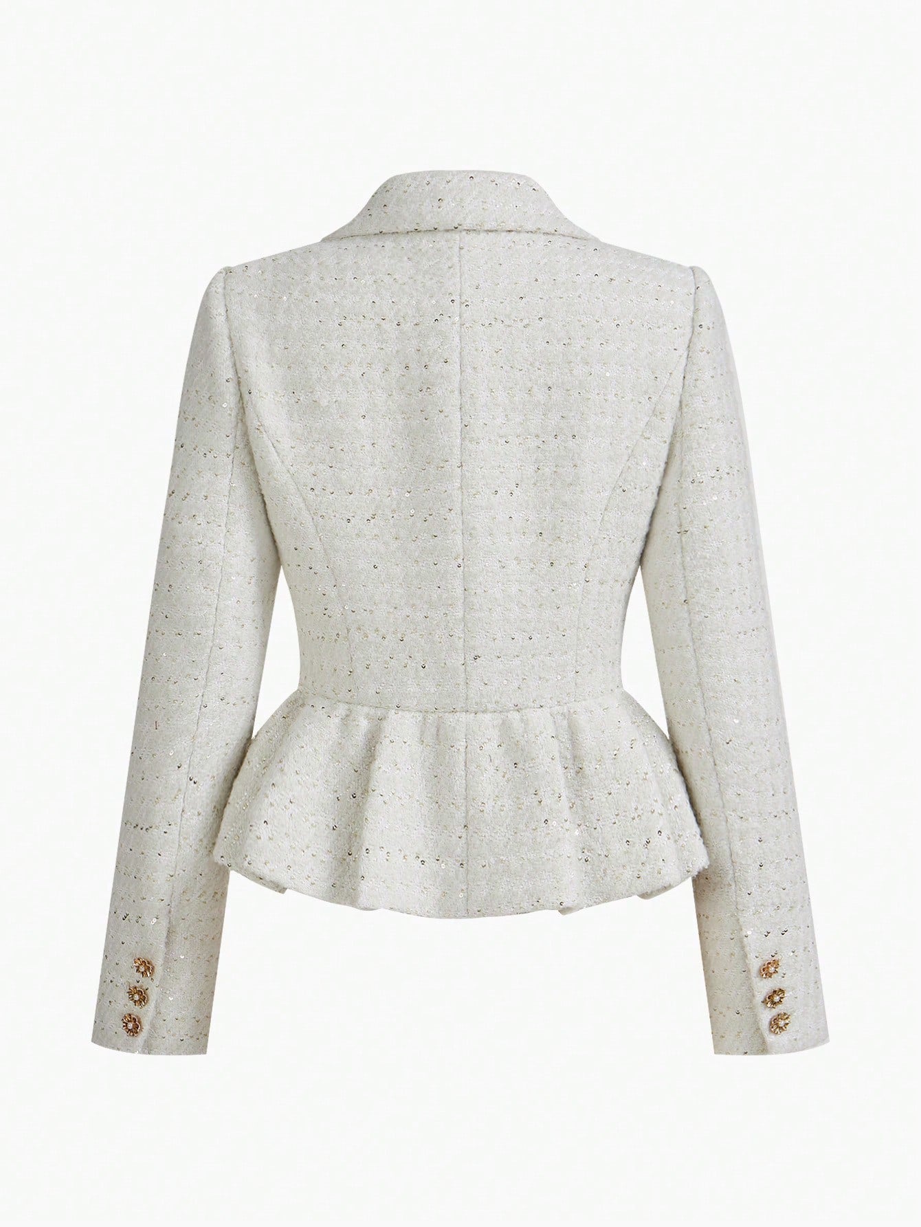 Elegante Tweedelige Set met Parel Details | Damespakken | Luxueuze en Stijlvolle Outfit voor Speciale Gelegenheden