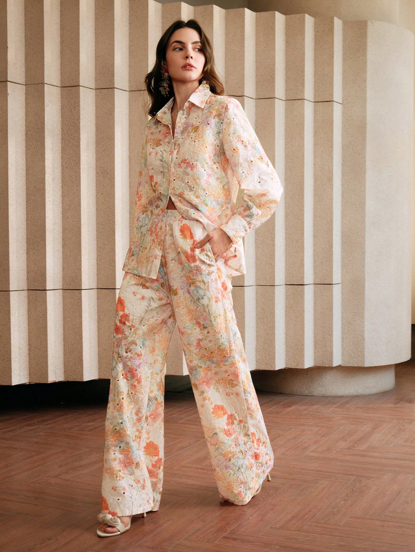 Bloemenpatroon dames Outfit | DamesOutfit | Stijlvolle Bovenkleding voor Speciale Gelegenheden