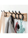 Nordic bamboe kapstok met haken | Kapstok | Minimalistische wandkapstok voor slaapkamer of hal