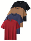 Set van 4 Casual Heren T-shirts | T-shirt | Regular fit shirts voor zomeroutfits