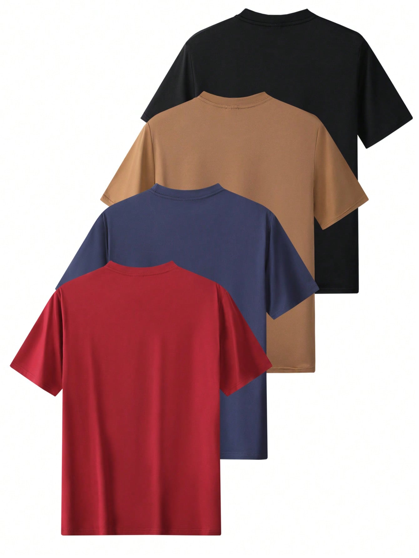 Set van 4 Casual Heren T-shirts | T-shirt | Regular fit shirts voor zomeroutfits