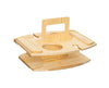 Draagbare Houten Picknickwijntafel 36x31x26cm Ruime Serveerruimte