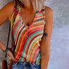 PERSEPHONE | Kleurrijke tanktop met regenboogstrepen