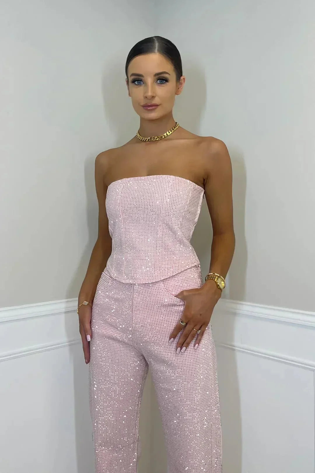 Cato | Elegante Strapless Jumpsuit