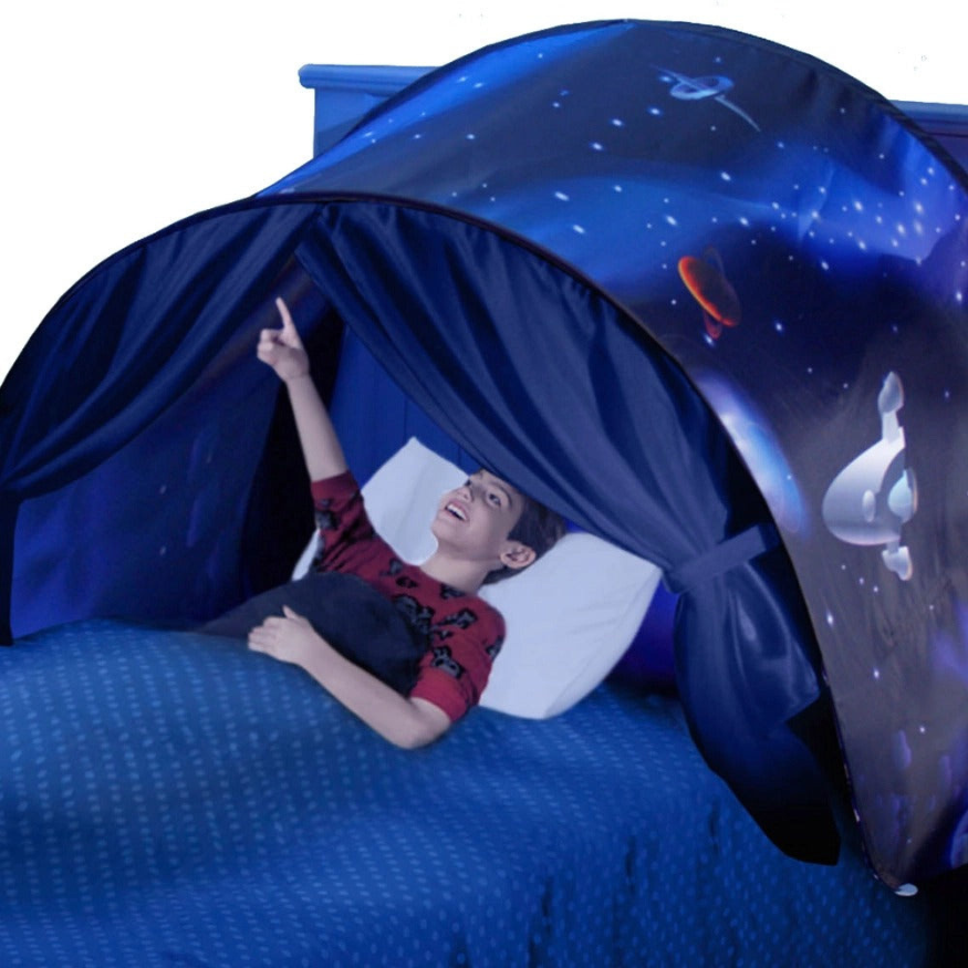 DreamWorld | Kinderbedtent | Creëer Magische Slaapavonturen | Gemakkelijke Installatie