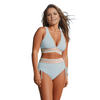 Elegante, hoog getailleerde, sculpterende bikini