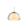 Le Dôme Cristallin | Glazen Koepelontwerp | Modern Design | Verstelbare Kabel van 120cm | Geschikt voor E27 Lampen | Perfect voor Minimalistische Interieurs | Voor Woon- en Commerciële Ruimten