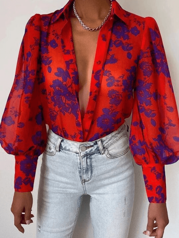 Stijlvolle Dames Blouse met Print - Visconte