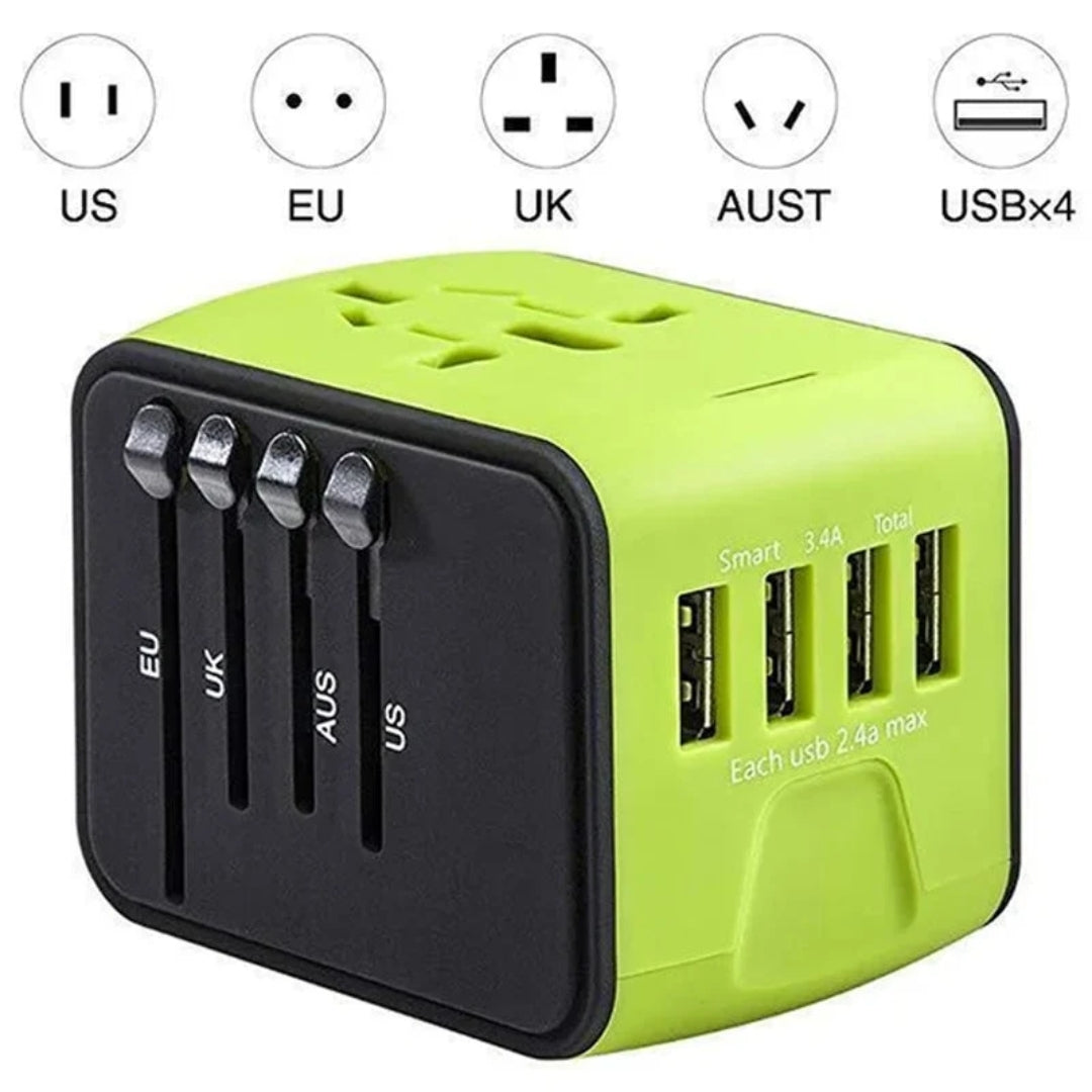 Reisstekker - Universele Reisadapter met USB-C