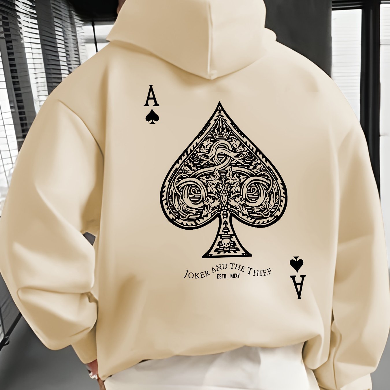 Pullover Hoodie met Geometrisch Design Heren | Regular fit | Polyester stof - Zak met details - Sportief en stijlvol