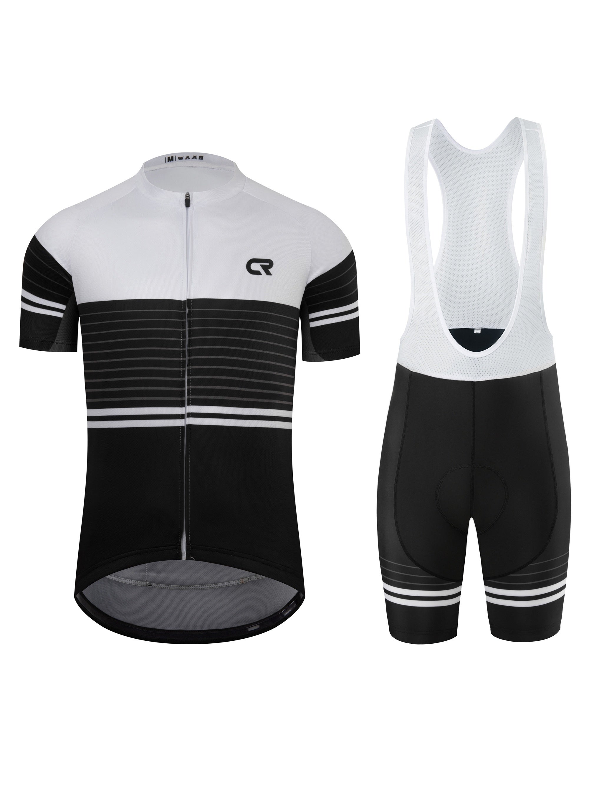 Gestreept performance wielershirt | Wielerkleding | Competitief Fietsjersey