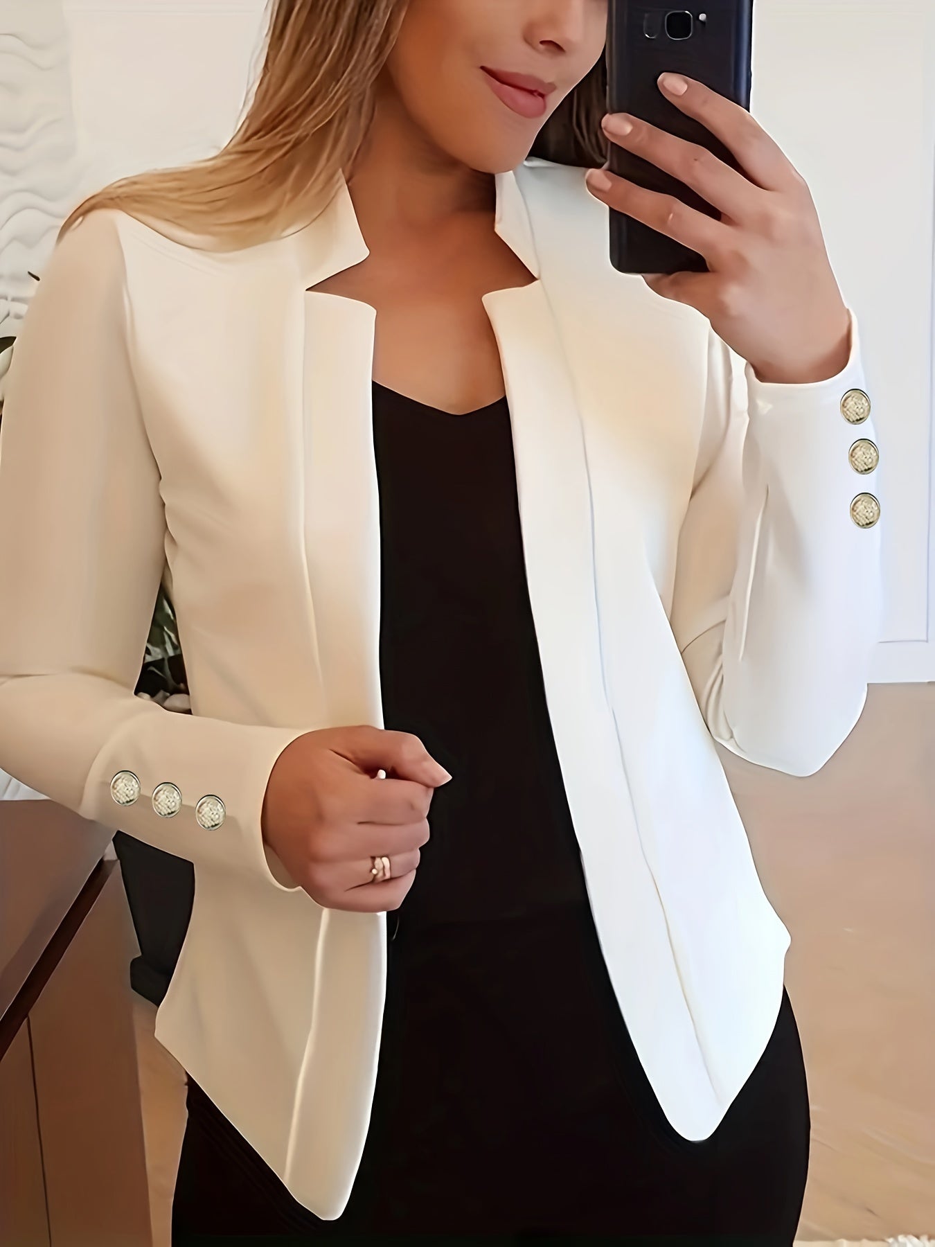 Visconte | Dames Blazer | Polyester, lange mouwen, effen kleur, loose fit, kantoor en casual blazer