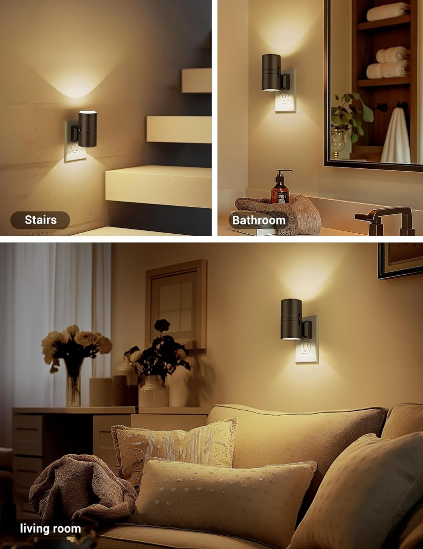 NightGlow | Dimbaar LED Nachtlampje Plug-In | Instelbare Helderheid & Compact