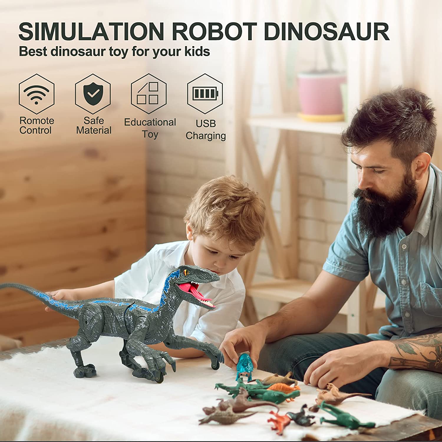 Remote Controlled Dinosaur | Afstandsbedienbare Dinosaurus voor Kinderen