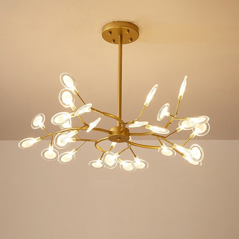 Simplicity Vertakte Vuurvliegkroonluchter | Moderne LED Vuurvlieg Acryl Kroonluchter G9 Fitting 110V/220V Dia 78cm/85cm/115cm Tijdloos Ontwerp Plafondlamp Verlichting