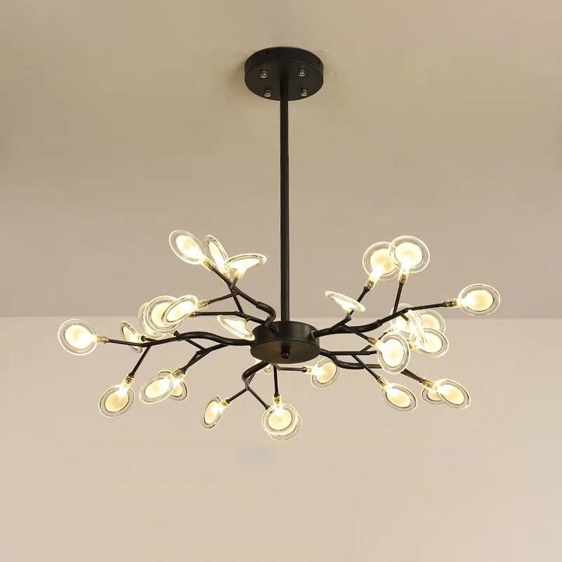 Simplicity Vertakte Vuurvliegkroonluchter | Moderne LED Vuurvlieg Acryl Kroonluchter G9 Fitting 110V/220V Dia 78cm/85cm/115cm Tijdloos Ontwerp Plafondlamp Verlichting
