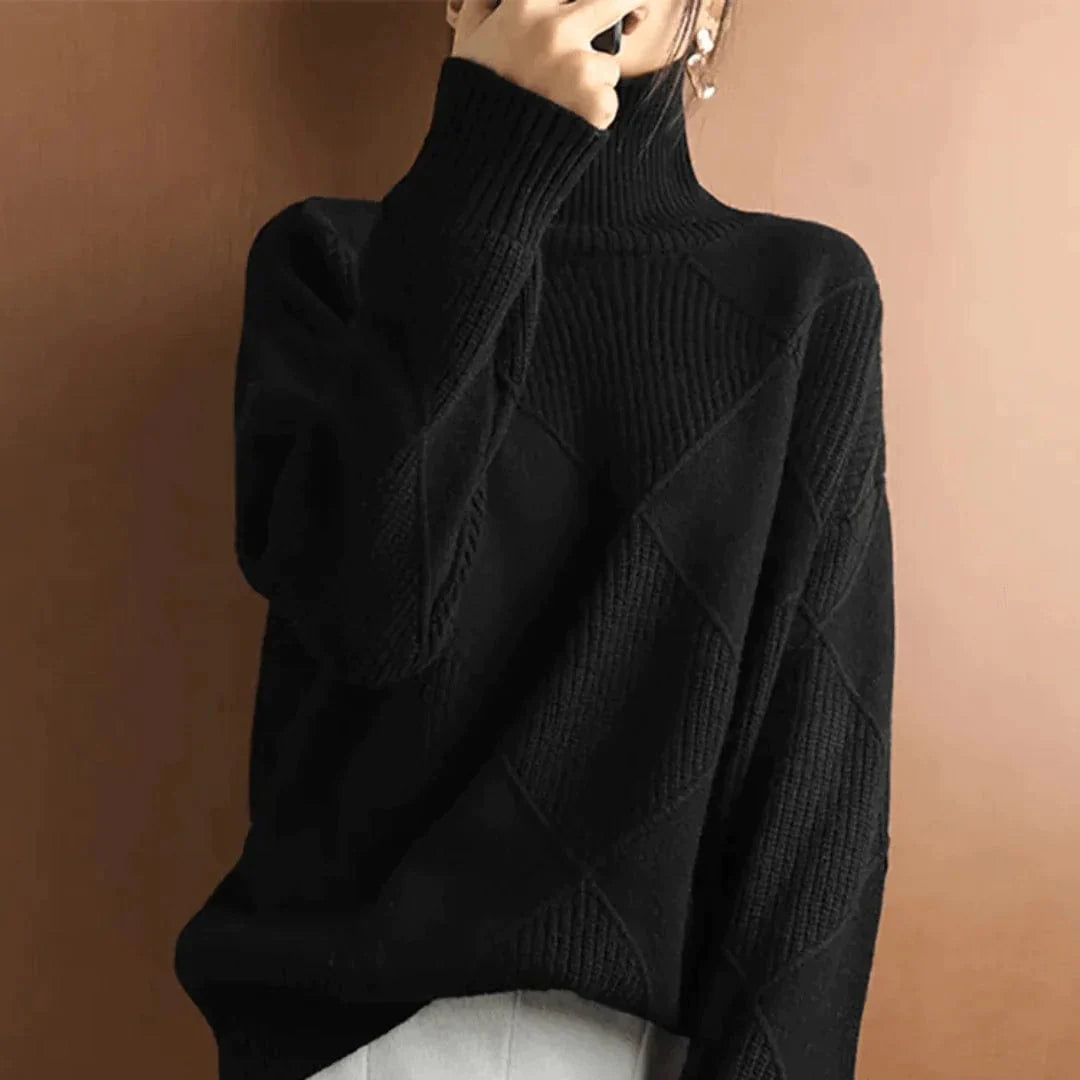 Marie Luxe Cashmere Coltrui Sweater