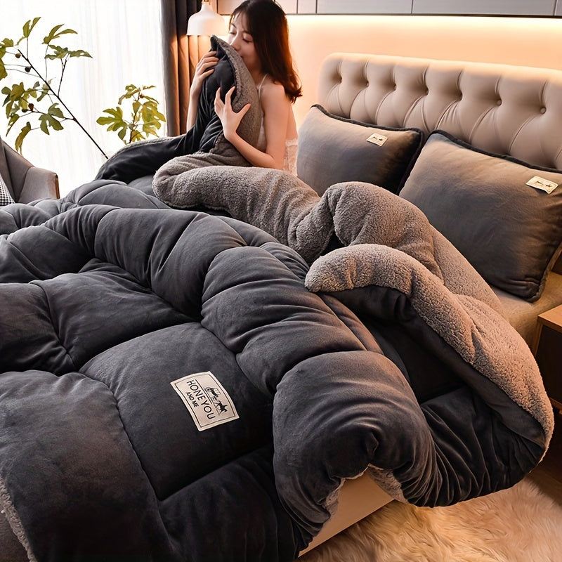 Double-Sided Sherpa Fleece Deken | Dik, warm en zacht - Perfect voor bank, bed, kantoor en reizen - Geschikt voor alle seizoenen