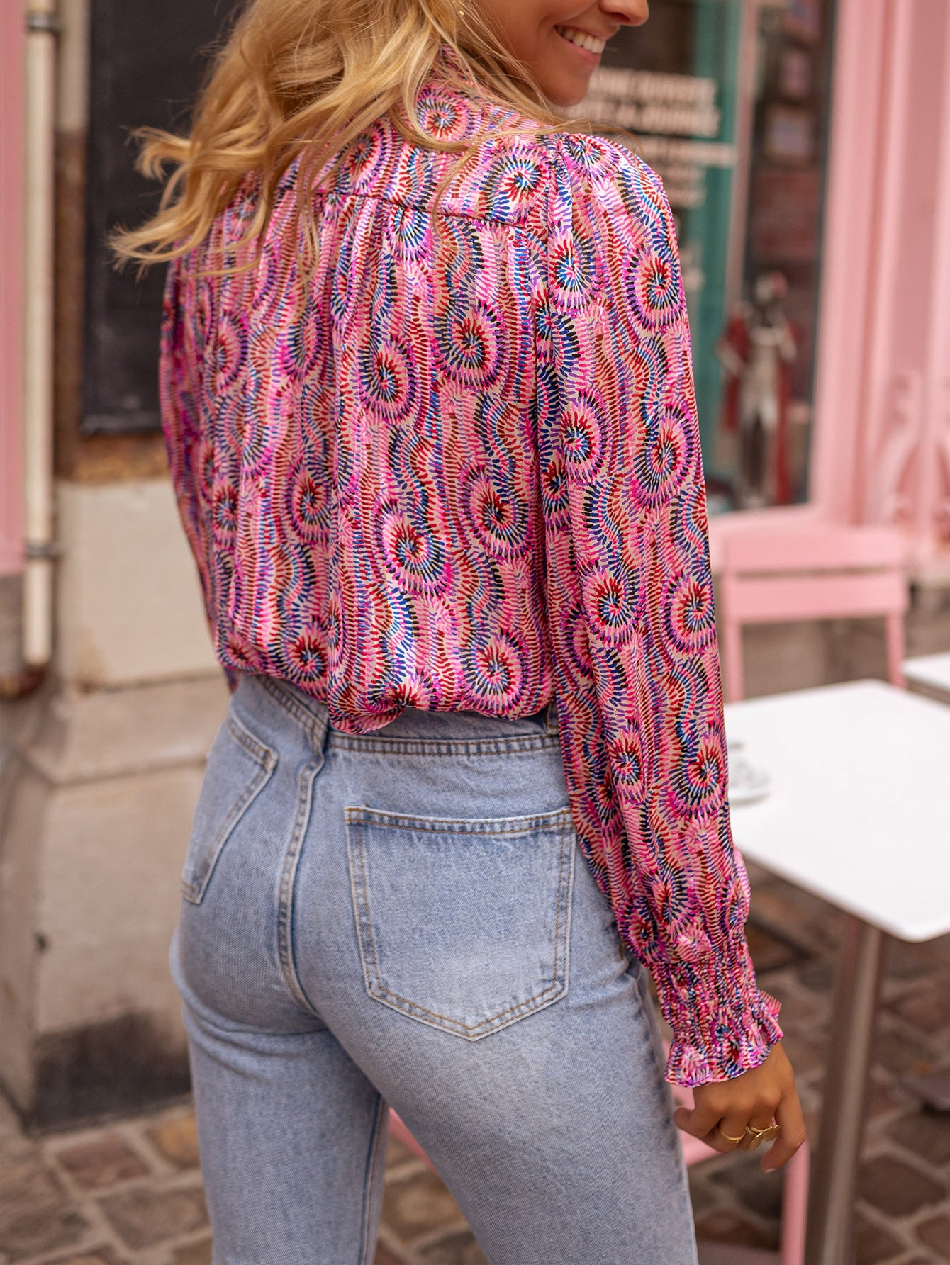 Multi coulour Paisley Print Dames Blouse | Duurzaam - Must-Have - Stijlvol & Comfortabel - Lente/Zomer/Herfst