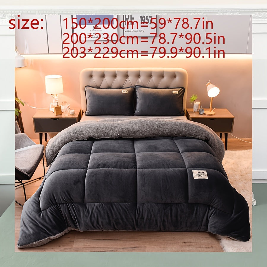 Double-Sided Sherpa Fleece Deken | Dik, warm en zacht - Perfect voor bank, bed, kantoor en reizen - Geschikt voor alle seizoenen