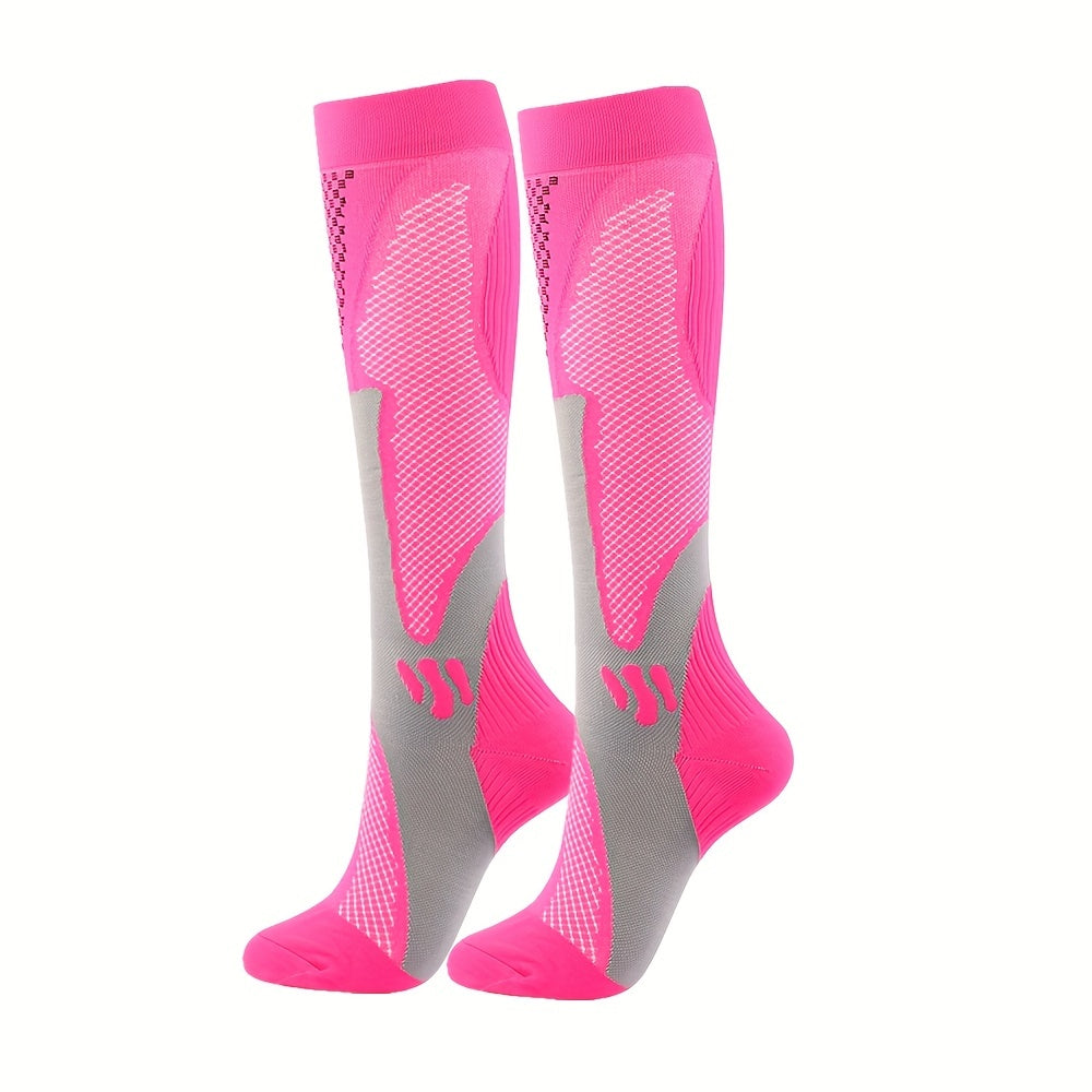 Visconte | Compressiekousen | Ademend stretch materiaal, sport compressie sokken, ondersteuning voor kuiten en dagelijks gebruik