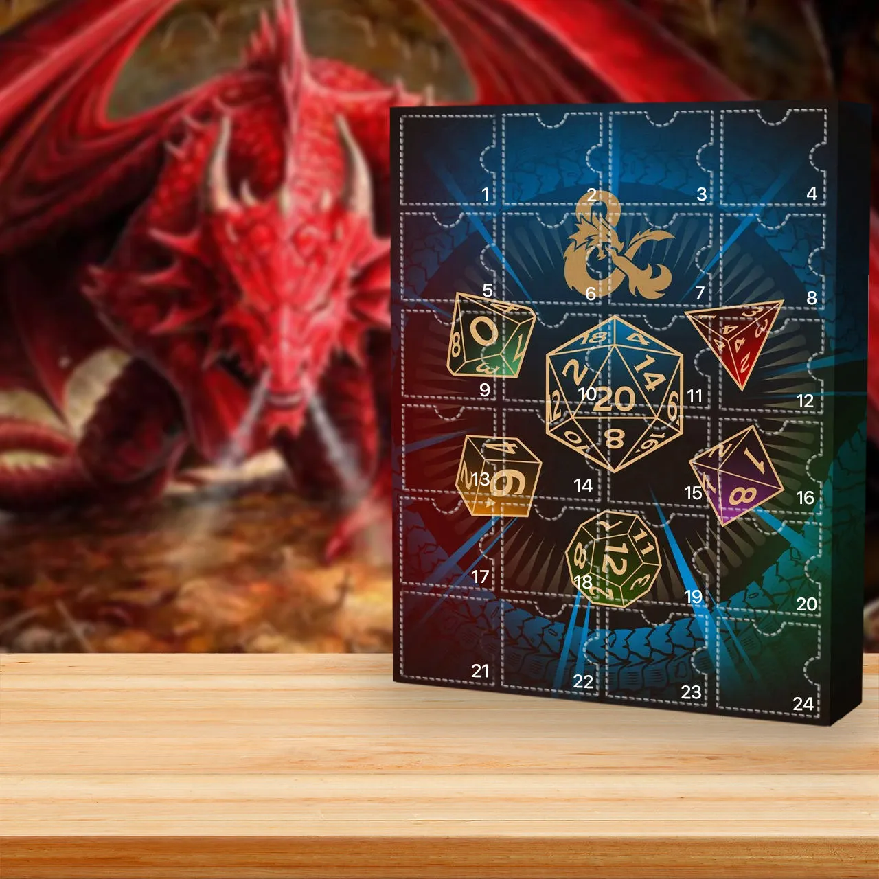 Adventskalender voor Dungeons & Dragons - Elk venster onthult een uniek thema ornament - een must-have voor fans - huishoudmeester