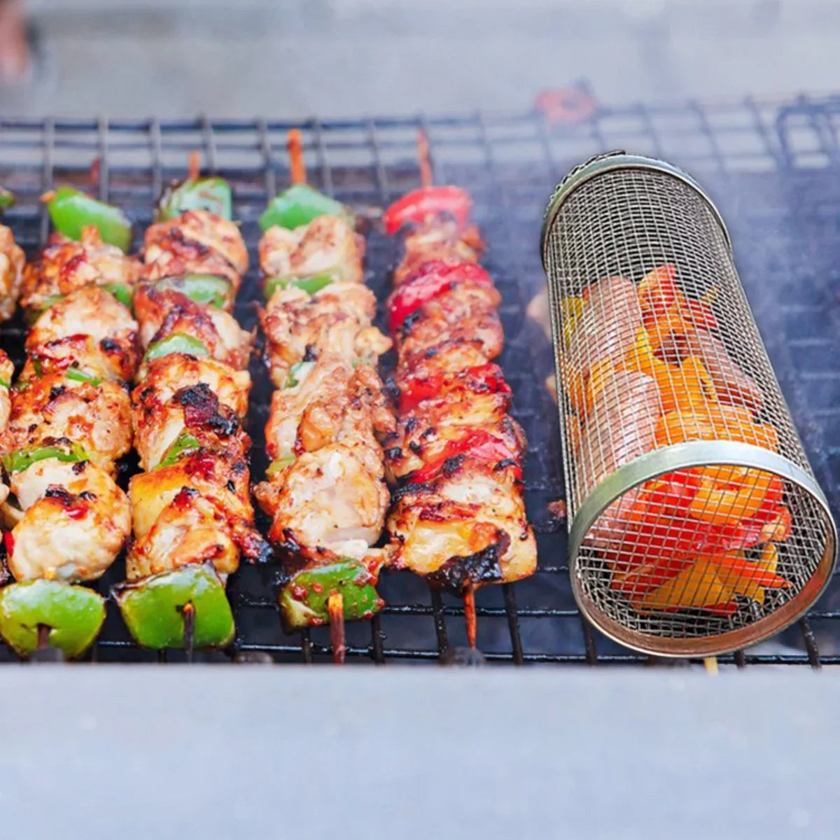 BBQ korf - Niets valt meer door je rooster
