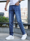 Heren Jeans met Stretch – Comfortabele Denimbroek met Klassieke Pasvorm voor Dagelijks Gebruik