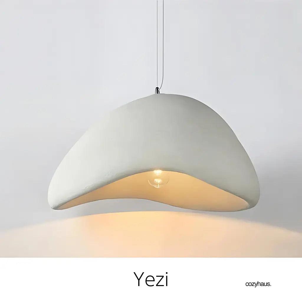Moderne Wabi Hanglamp – Stijlvolle Hars Kroonluchter